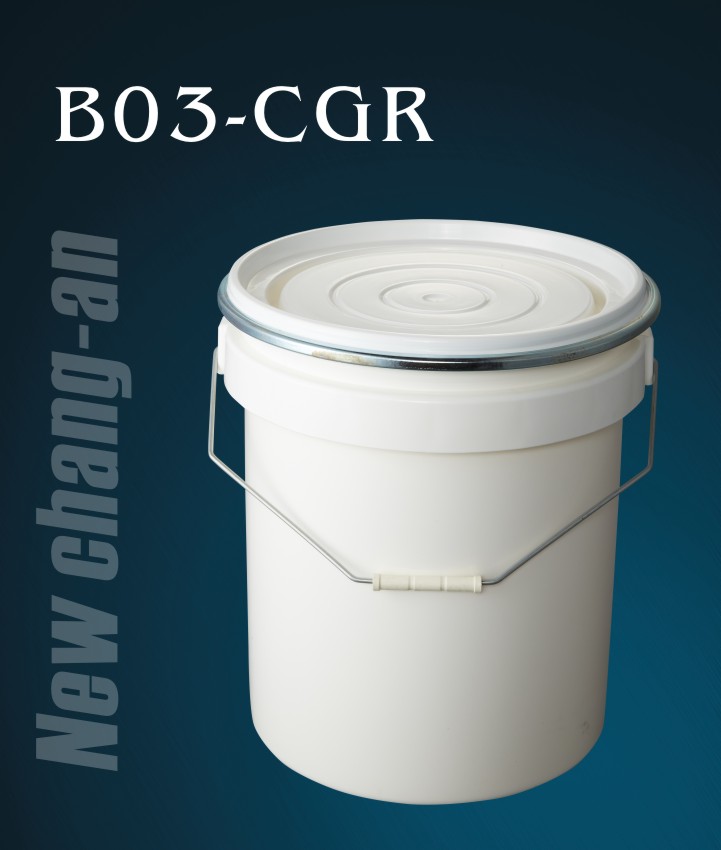 5 Gallone Plastikpail B03-CGR mit Deckel und Griff für Bauklebstoffe