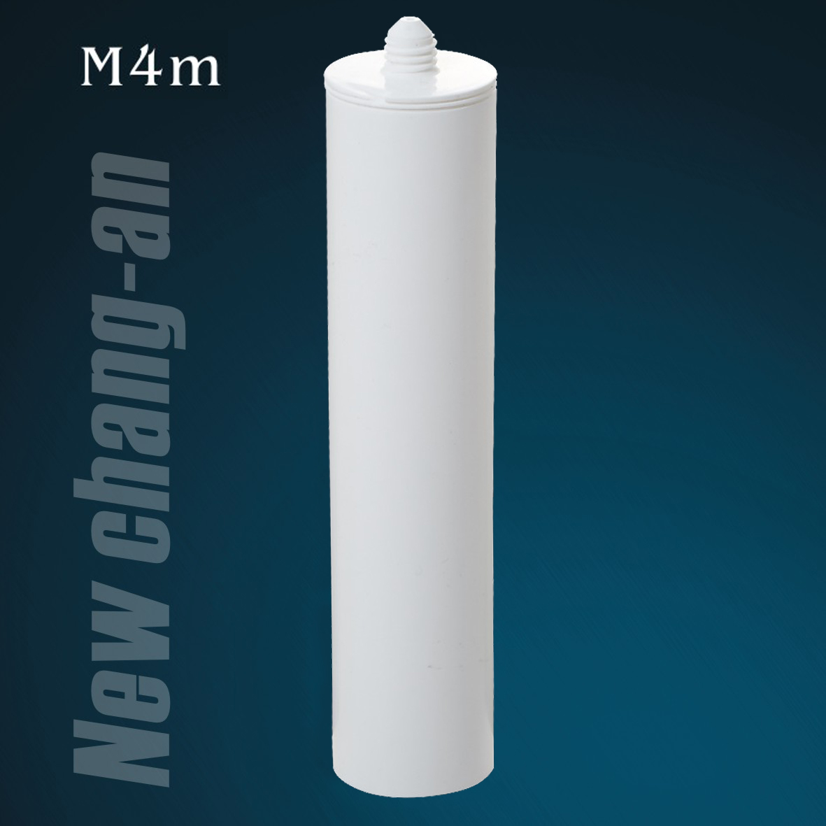 285 ml leere weiße Plastikpatrone für Silikondichtmittel