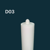 300 ml weißer Glaskleberverpackung HDPE -Plastikpatrone für Silikondichtmittel für den Bau