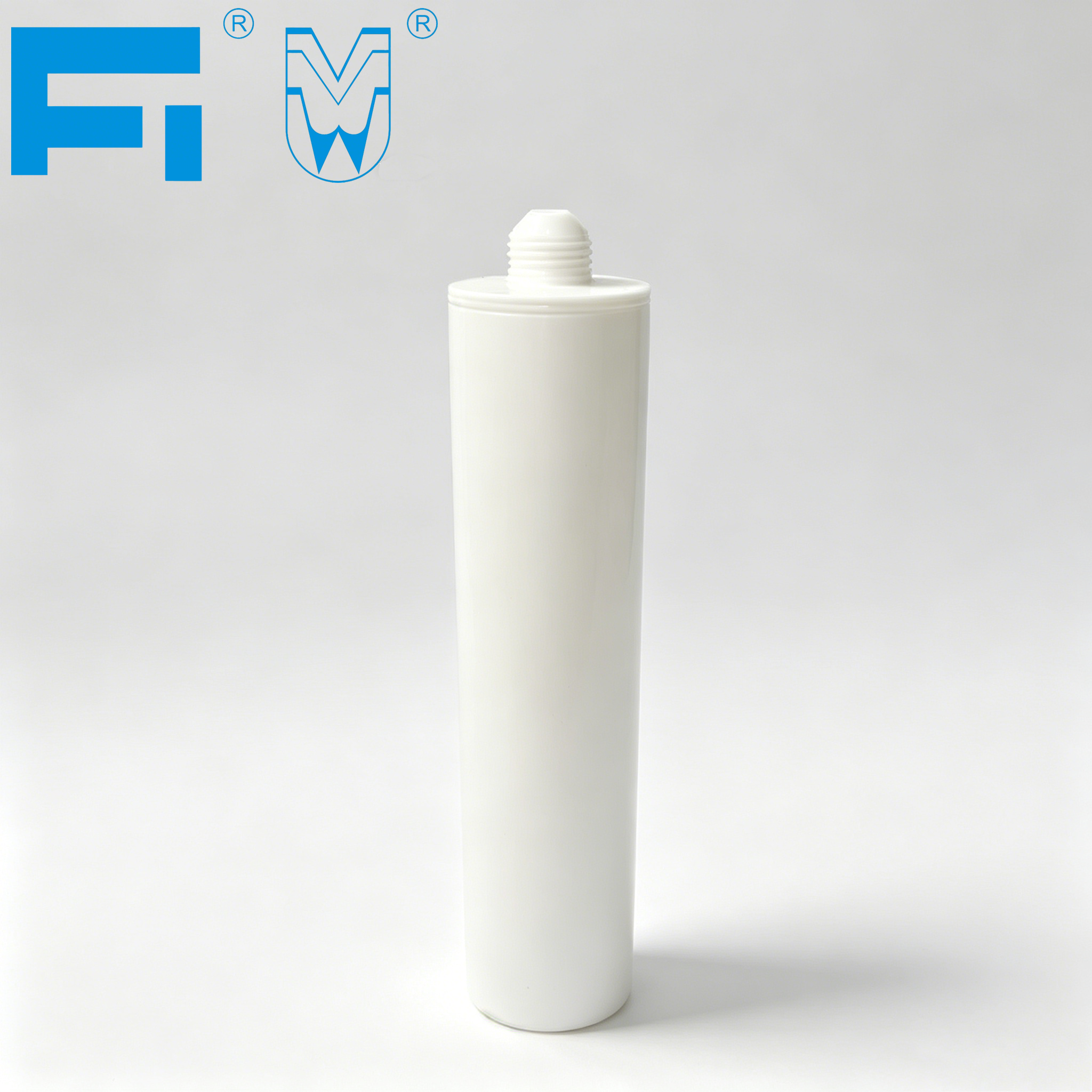 Individuell bedruckte 300-ml-HDPE-Kunststoffkartusche in Industriequalität für Dichtmittelverpackungen
