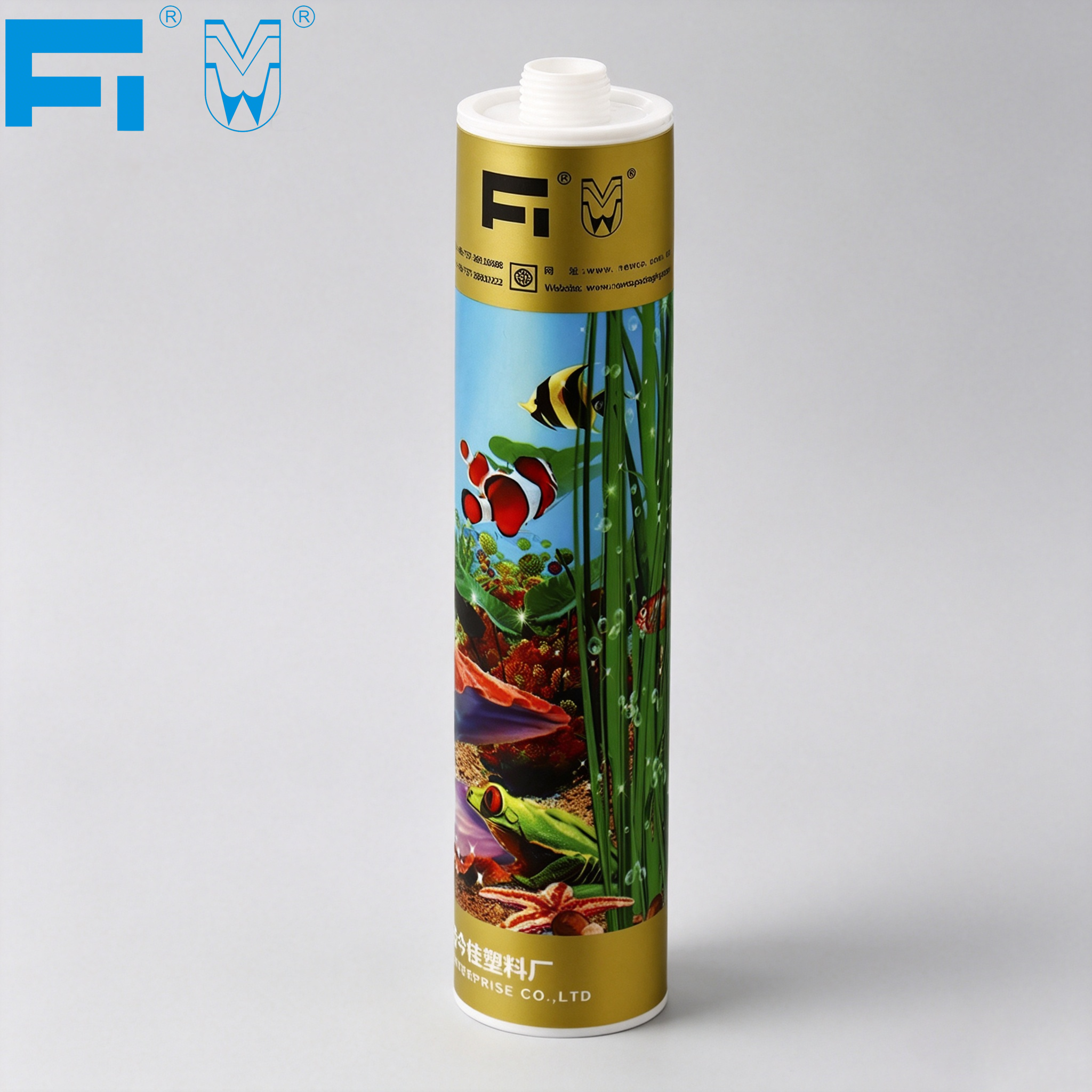 300 ml chemikalienbeständige HDPE-Kleberverpackung, Kunststoffkartusche für Industrieanwendungen, Dichtungsmittel mit IML