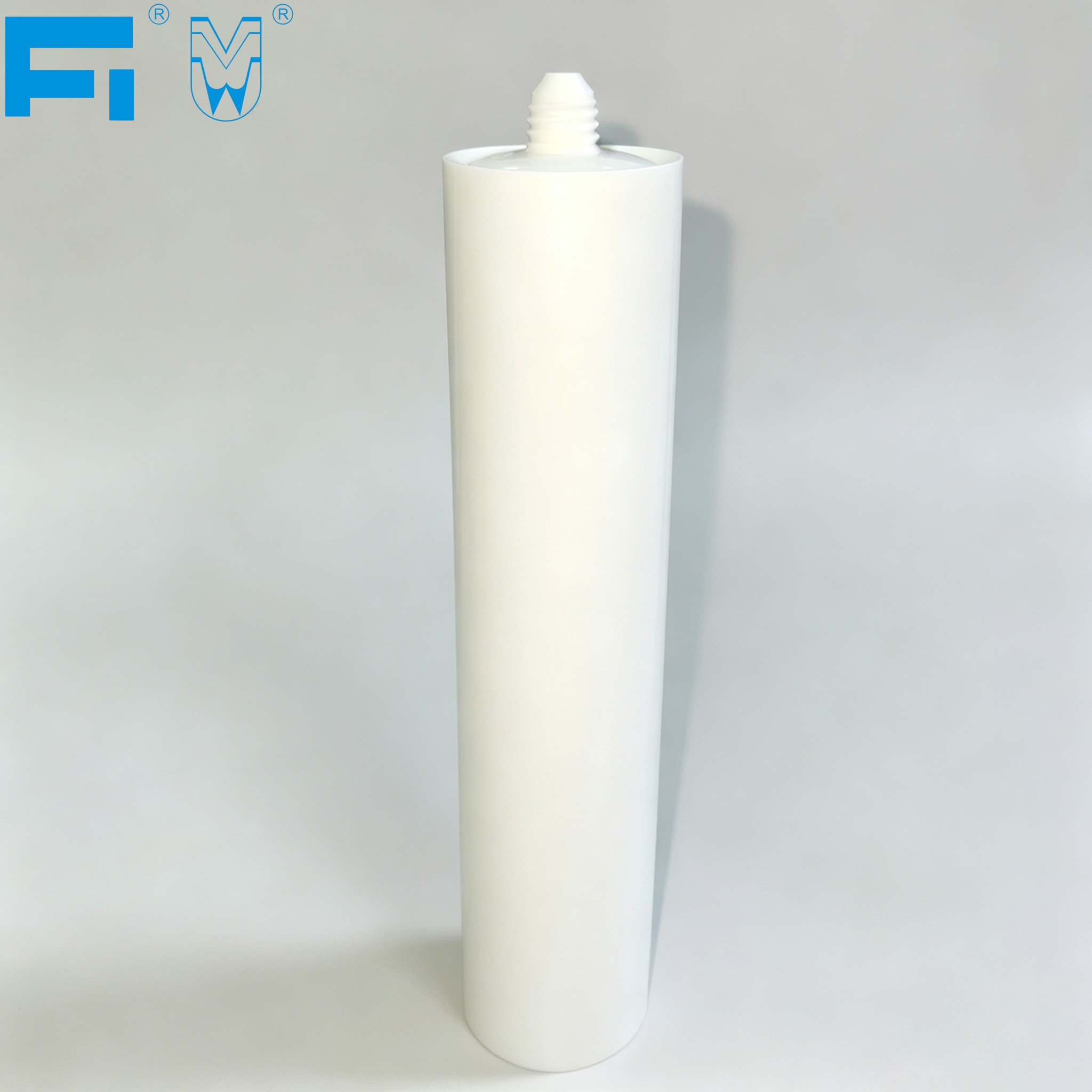 300 ml vielseitig einsetzbare, chemikalienbeständige HDPE-Klebekartusche aus Kunststoff für Industriedichtmittel mit IML
