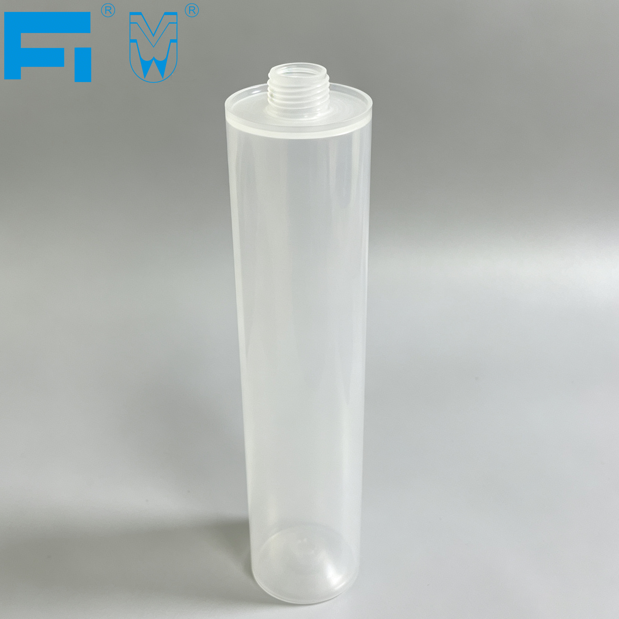 Chemikalienbeständige 333 ml transparente PP-Klebeverpackung, Kunststoffkartusche für Dichtmittel für den industriellen Einsatz